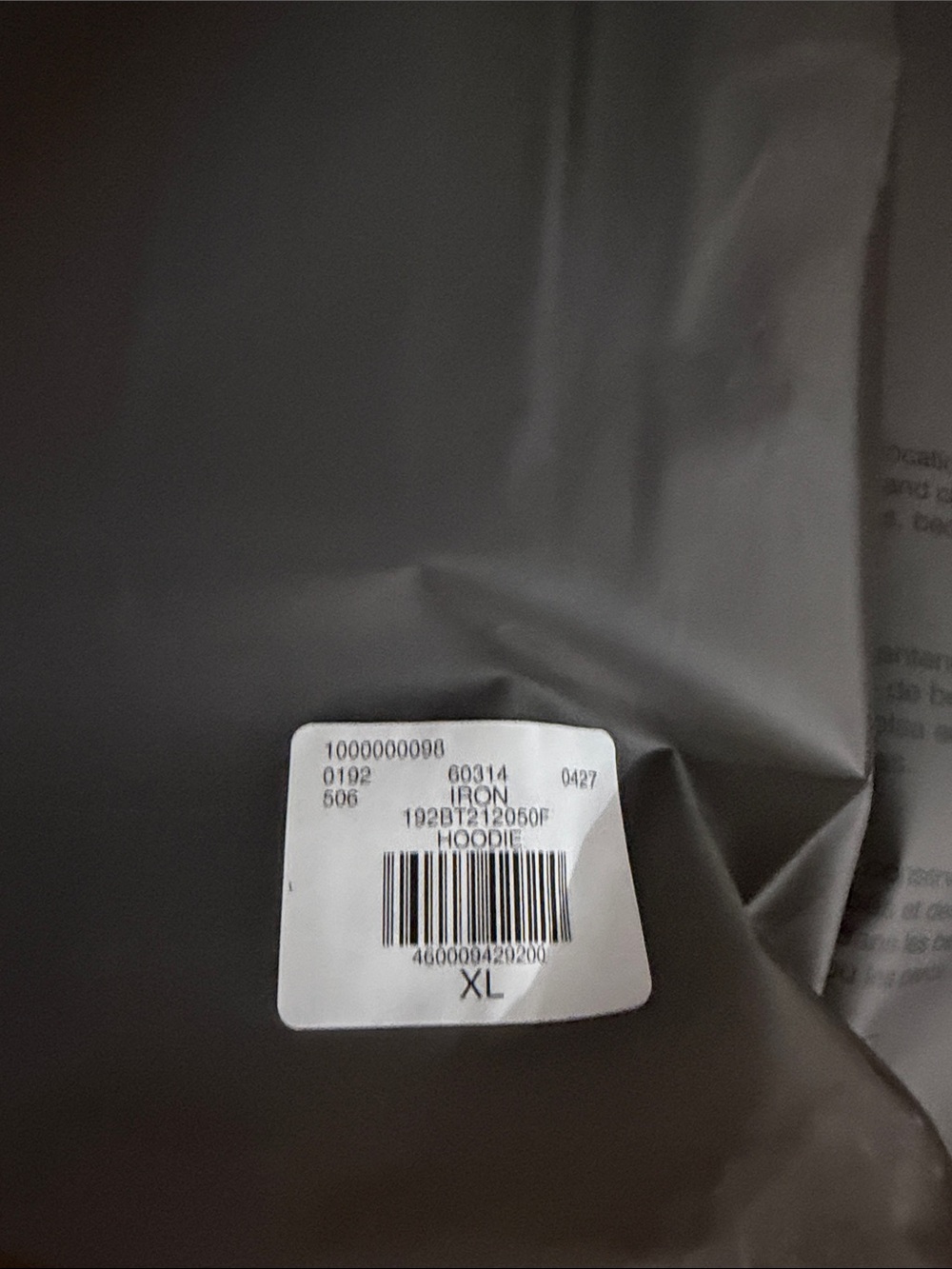 Essentials Charcoal Hoodie with '1977' Design xl - Picture 8 of 8